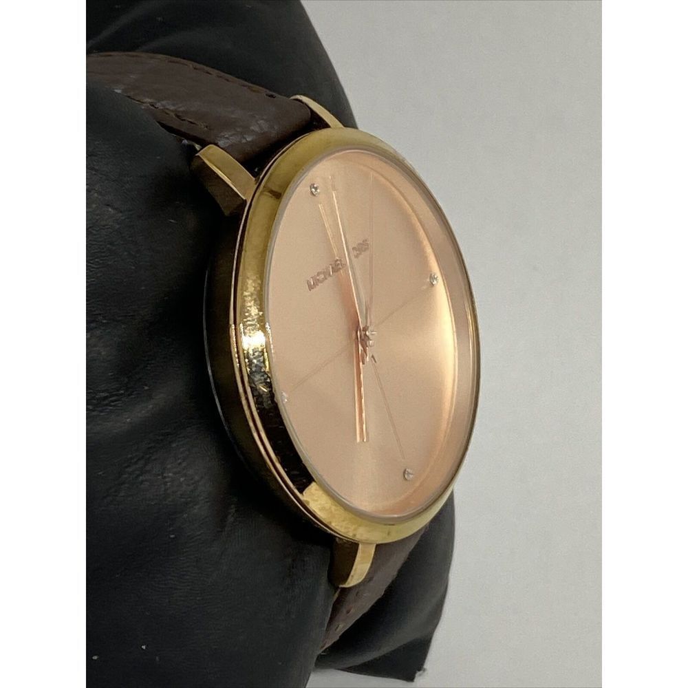 Michael Kors Charley MK2823 Women's Brown Leather Analog Dial Quartz Watch EY655 - Picture 5 of 12